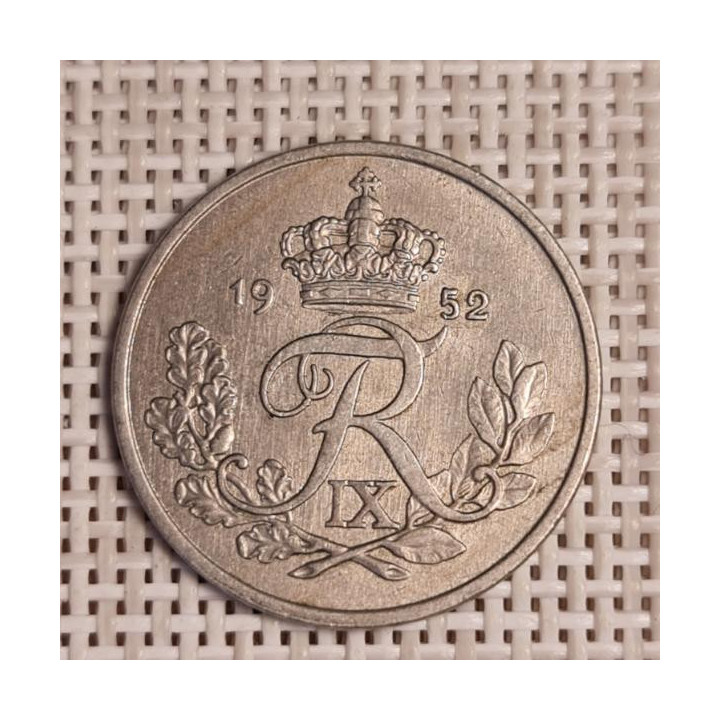 Denmark 25 Øre 1952 KM-842 VF