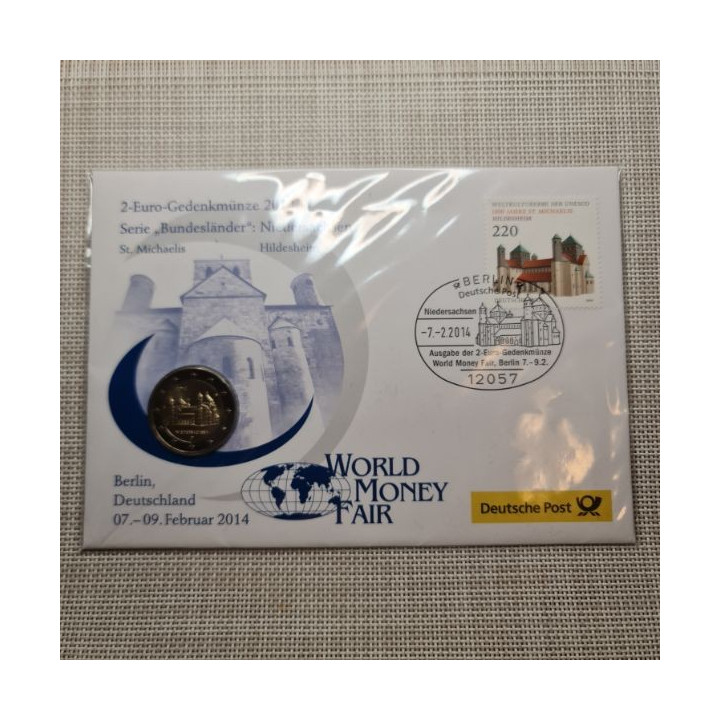 Germany 2 Euro 2014 A "Lower Saxony" Letter UNC