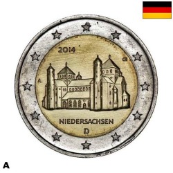 Germany 2 Euro 2014 A "Lower Saxony" Letter UNC