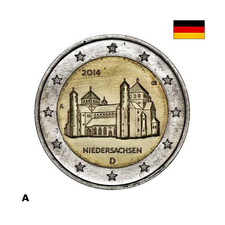 Germany 2 Euro 2014 A "Lower Saxony" Letter UNC