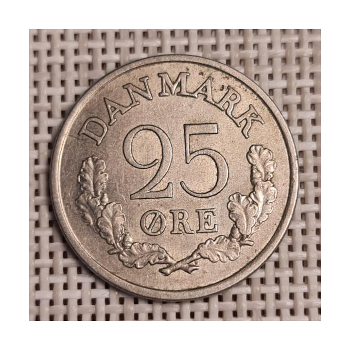 Denmark 25 Øre 1960 KM-850 VF