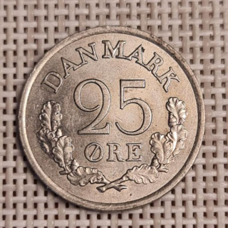 Denmark 25 Øre 1961 KM-850 VF