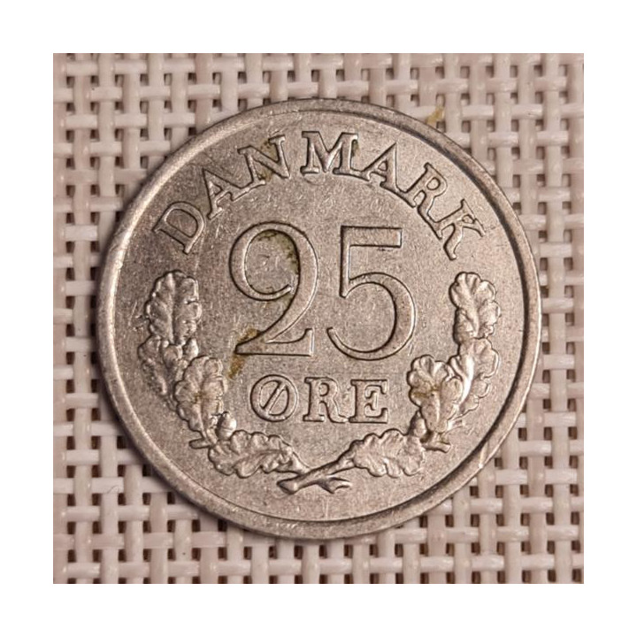 Denmark 25 Øre 1962 KM-850 VF