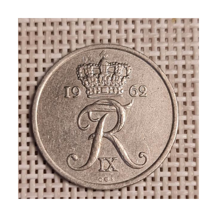 Denmark 25 Øre 1962 KM-850 VF