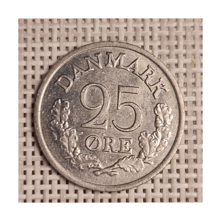Denmark 25 Øre 1965 KM-850 VF