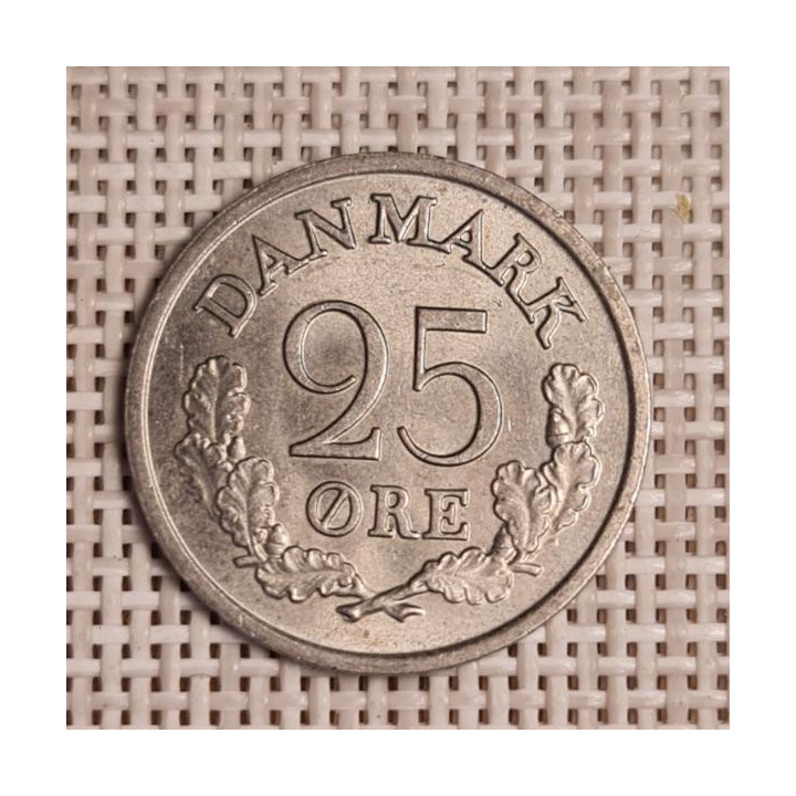 Denmark 25 Øre 1966 KM-850 VF