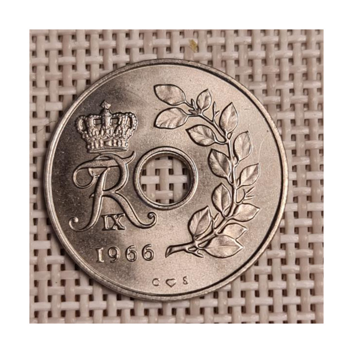 Denmark 25 Øre 1966 KM-855 VF