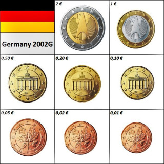 Germany Euro Set (3,88€) 2002 G UNC