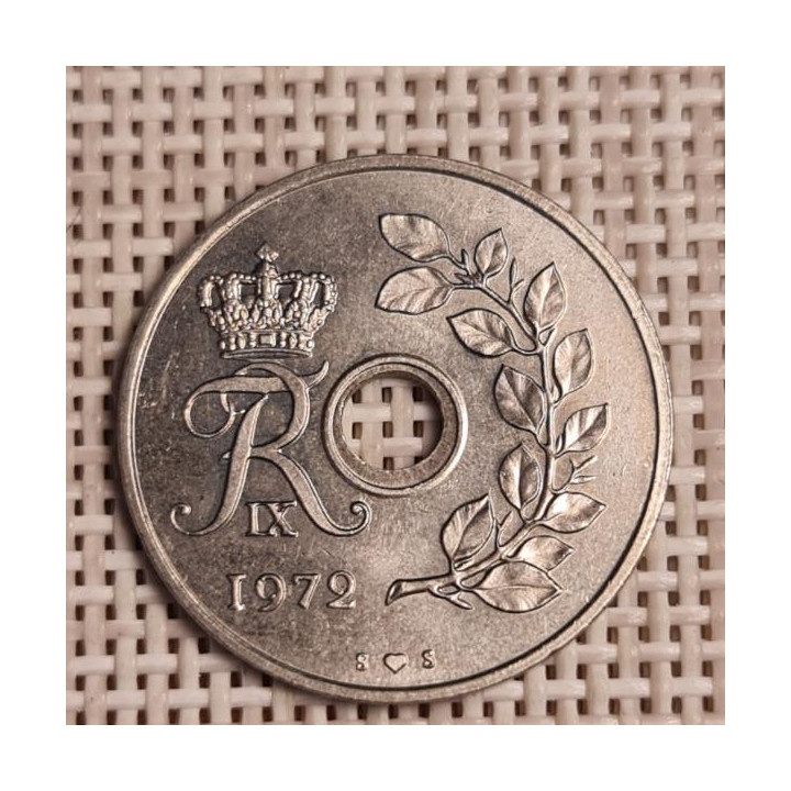 Denmark 25 Øre 1972 KM-855 VF