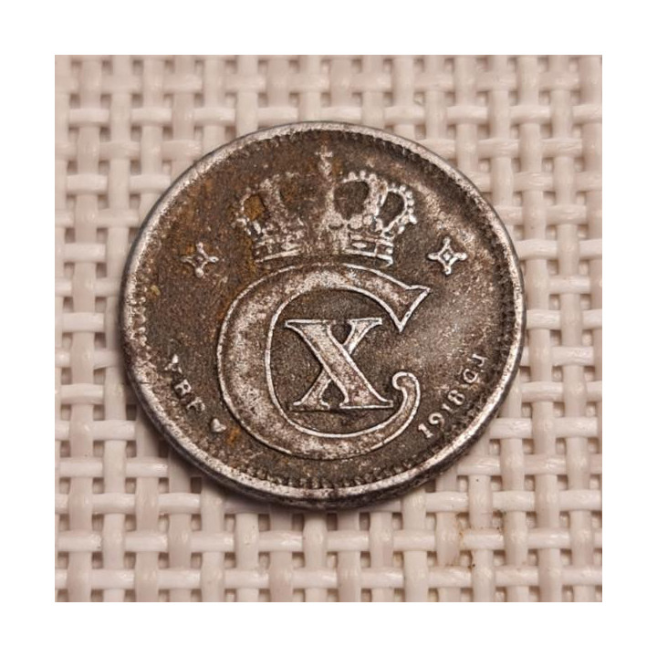 Denmark 1 Øre 1918 KM-812a VF