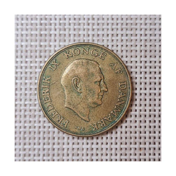 Denmark 1 Krone 1949 KM-837 VF