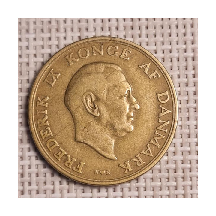 Denmark 1 Krone 1952 KM-837 VF