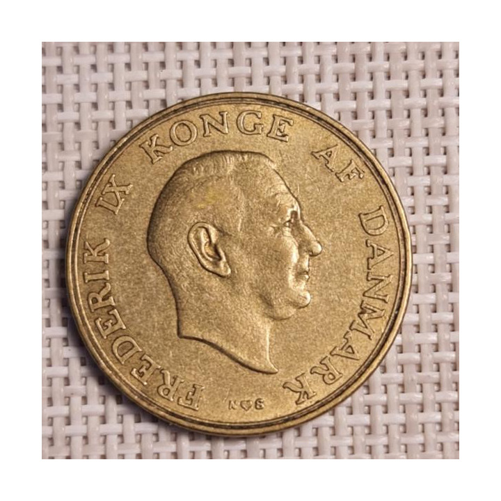 Denmark 1 Krone 1954 KM-837 VF