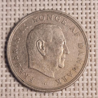 Denmark 1 Krone 1963 KM-851 VF