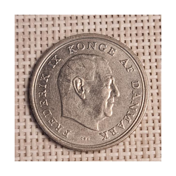 Denmark 1 Krone 1965 KM-851 VF