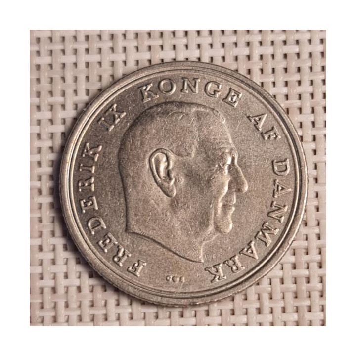 Denmark 1 Krone 1966 KM-851 VF