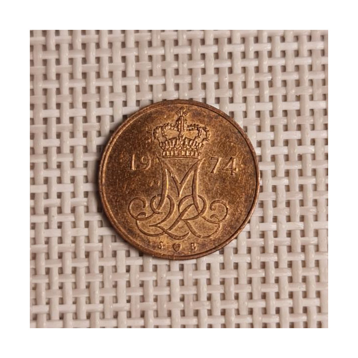 Denmark 5 Øre 1974 KM-859 VF