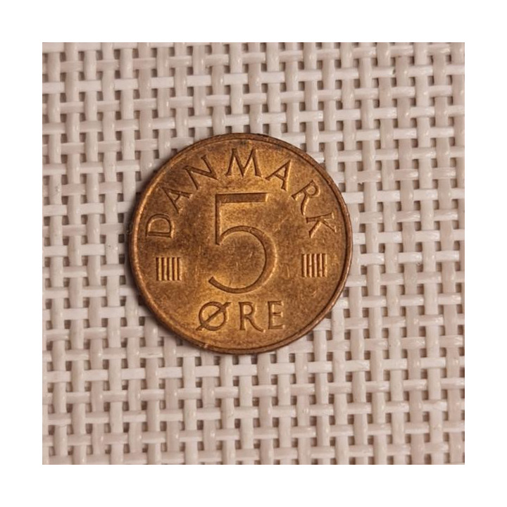 Denmark 5 Øre 1976 KM-859 VF