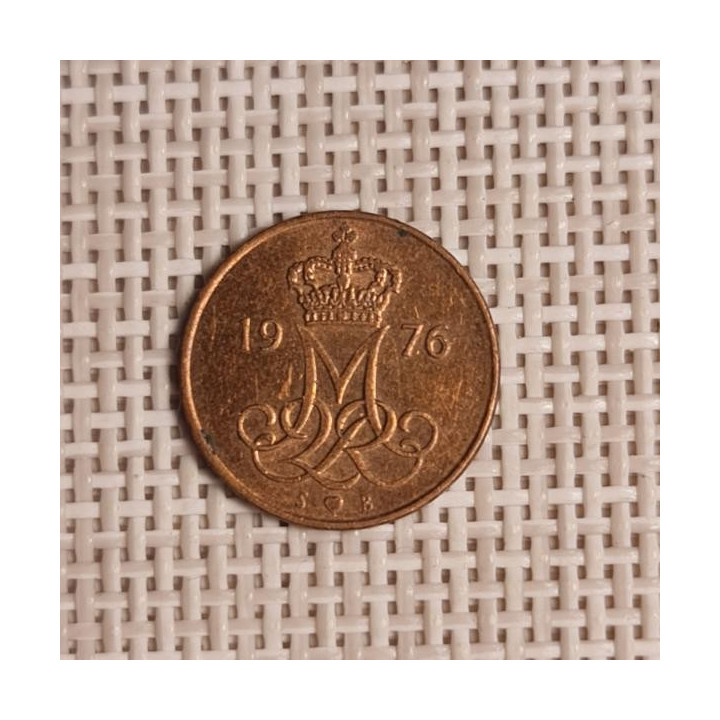 Denmark 5 Øre 1976 KM-859 VF