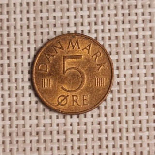 Denmark 5 Øre 1986 KM-859 VF
