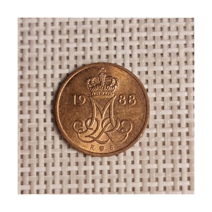 Denmark 5 Øre 1988 KM-859 VF
