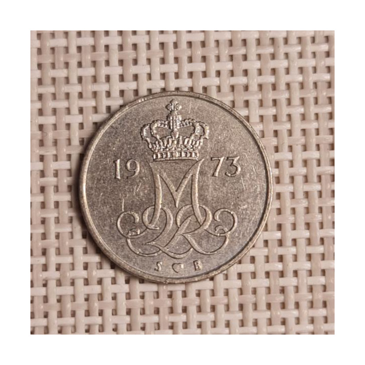 Denmark 10 Øre 1973 KM-860 VF