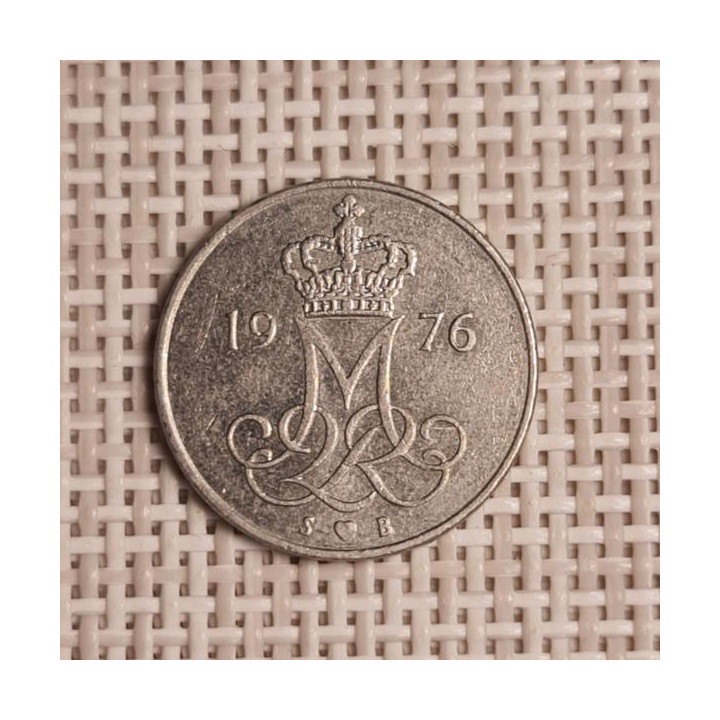 Denmark 10 Øre 1976 KM-860 VF