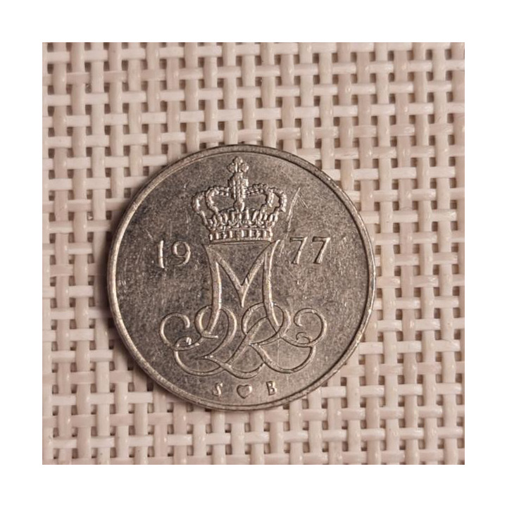 Denmark 10 Øre 1977 KM-860 VF