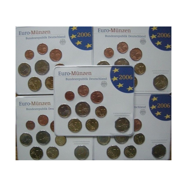 Germany Euro Set (5 x 5,88€) 2006 ADFGJ BU