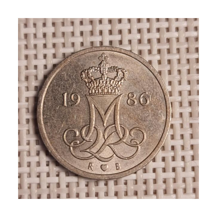 Denmark 10 Øre 1986 KM-860 VF