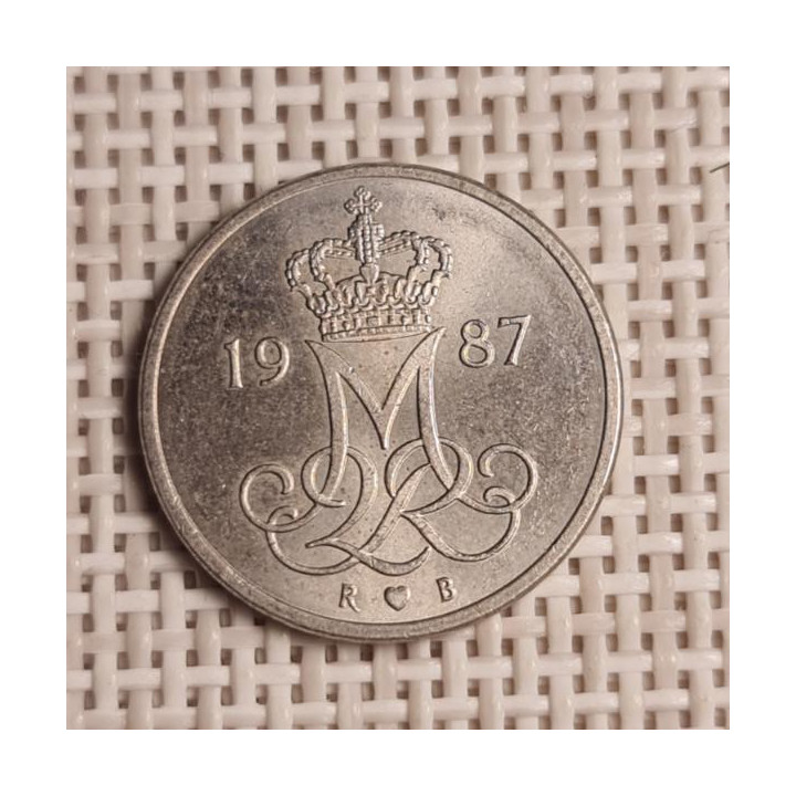 Denmark 10 Øre 1987 KM-860 VF