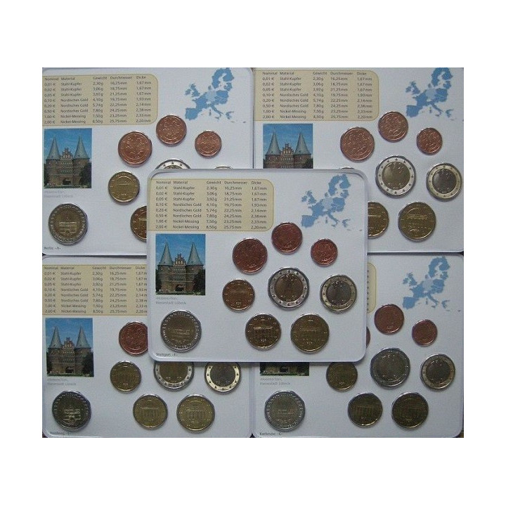Germany Euro Set (5 x 5,88€) 2006 ADFGJ BU