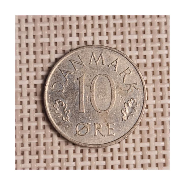 Denmark 10 Øre 1988 KM-860 VF