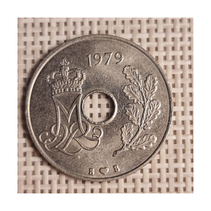 Denmark 25 Øre 1979 KM-861 VF
