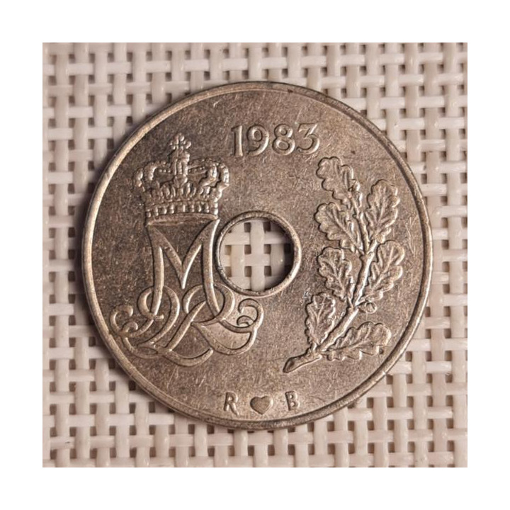 Denmark 25 Øre 1983 KM-861 VF