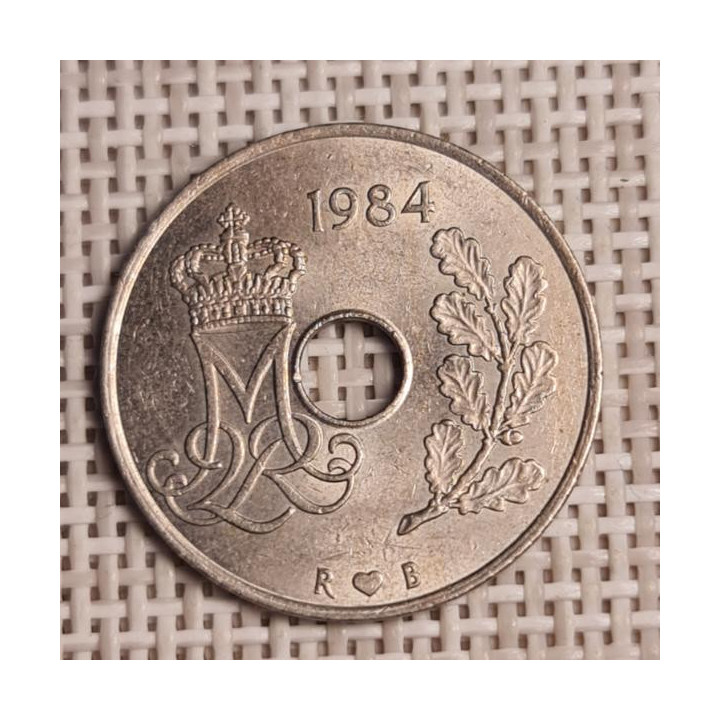 Denmark 25 Øre 1984 KM-861 VF