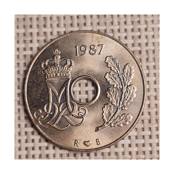 Denmark 25 Øre 1987 KM-861 VF