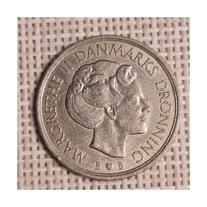 Denmark 1 Krone 1979 KM-862 VF