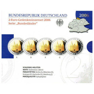 Germany Official 2 Euro Set 2006 Proof