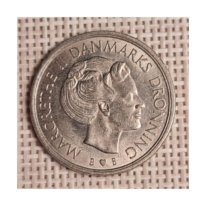 Denmark 1 Krone 1981 KM-862 VF