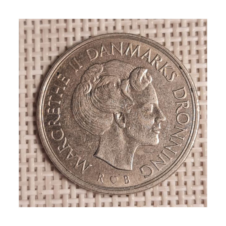 Denmark 1 Krone 1989 KM-862 VF