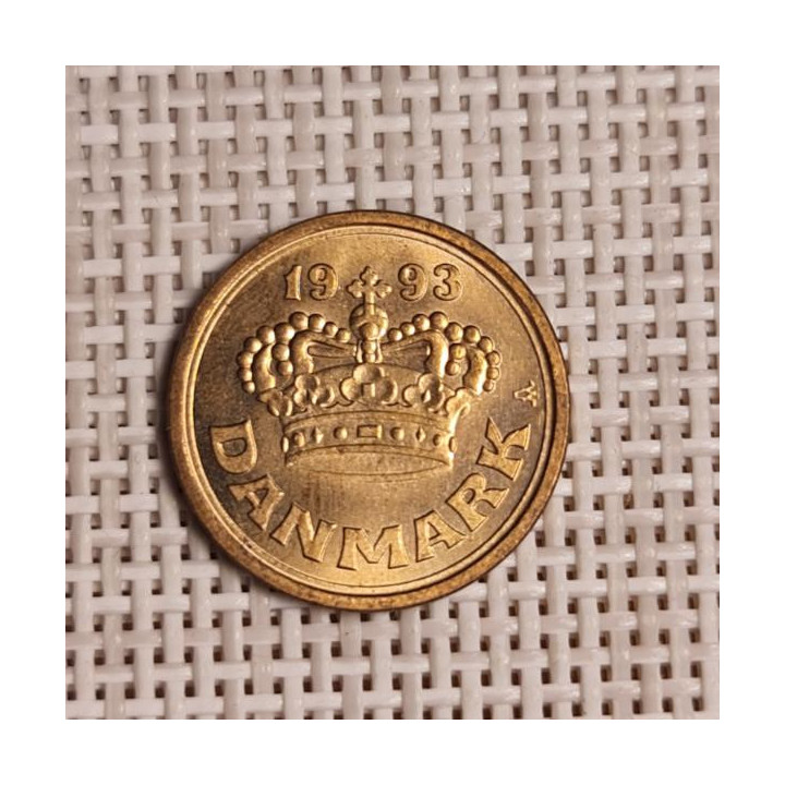 Denmark 25 Øre 1993 KM-868 VF/XF