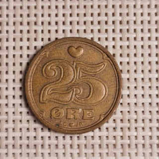 Denmark 25 Øre 1997 KM-868 VF/XF