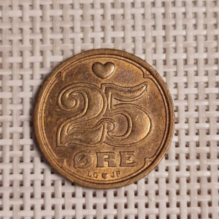 Denmark 25 Øre 2000 KM-868 VF/XF