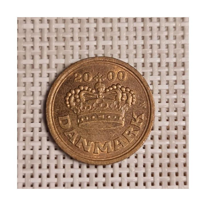 Denmark 25 Øre 2000 KM-868 VF/XF