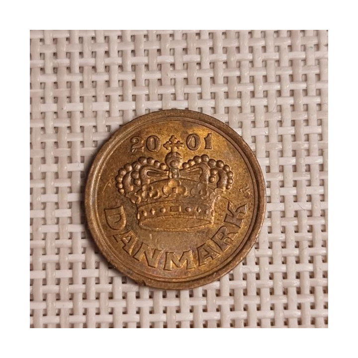 Denmark 25 Øre 2001 KM-868 VF/XF