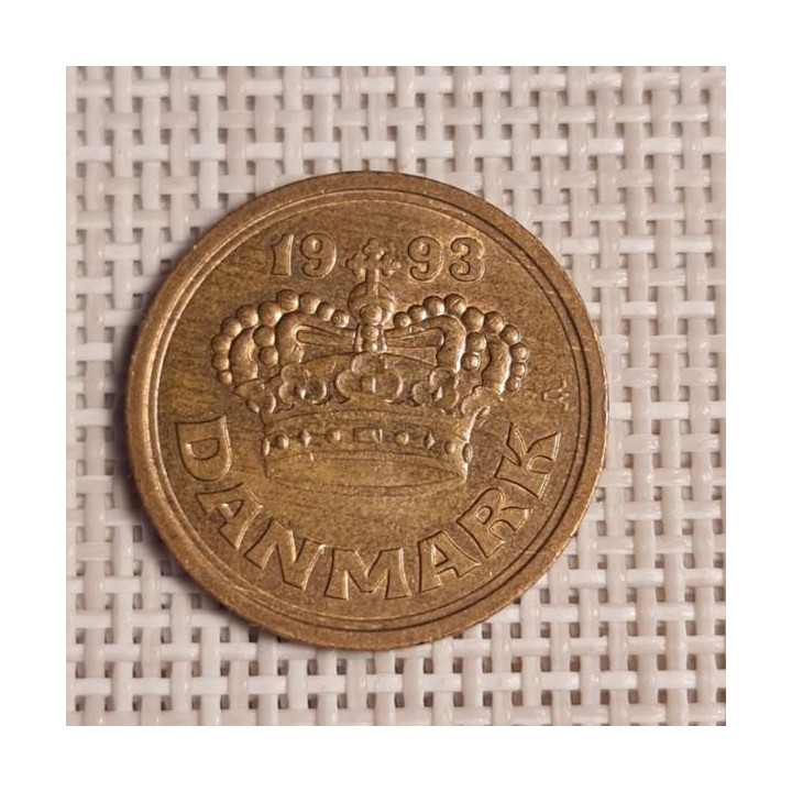 Denmark 50 Øre 1993 KM-866 VF/XF