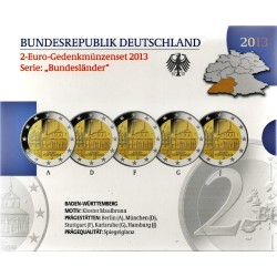 Germany Official 2 Euro Set 2013 Proof