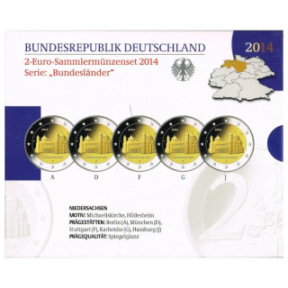 Germany Official 2 Euro Set 2014 Proof