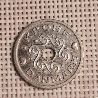 Denmark 1 Krone 1995 KM-873 VF/XF